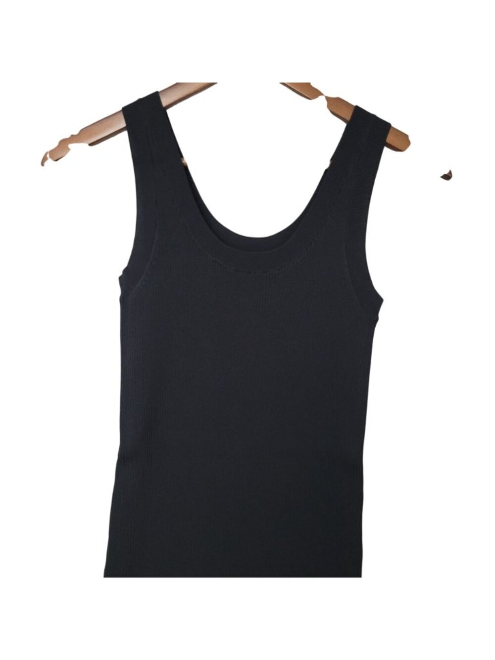 The Drop Yasmin Black Ribbed Knit Tank Midi Dress Womens Size XS NWT - Picture 3 of 7